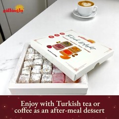 Turkish Delight Mixed (Lokum) 230gr Authentic Traditional Gourmet Candy Dessert