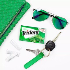 Trident Spearmint Sugar Free Gum, 12 Packs of 14 Pieces (168 Total Pieces)