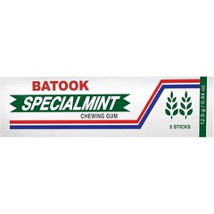 Batook Special Mint Gum 5 Sticks x 20 Packs | 12g Each | Total 240g