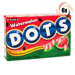 6x Packs | Dots Watermelon Assorted Fruit Gumdrops Candy Theater Box | 6.5oz