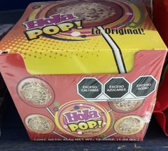 Hola Pop Saladito Sabor Tamarindo Mexican Candy Hard Candy Lollipop 36 pcs