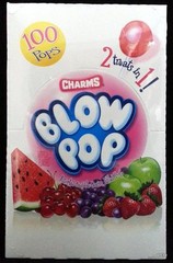 Charms Blow Pops 100 Count Box Asst Candy Lollipops Suckers Pop Bulk Free Ship