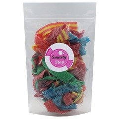 Sour Every Flavor Mixed Gummy Belts Candy 1 Pound (Blueberry, Apple, Mango, W…