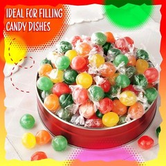 Sour Assorted Fruit Balls, Individually Wrapped, Bulk Hard Candy (5 Pounds) Sale