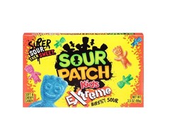 Pack of 4 Sour Patch Kids Extreme Sour 3.5oz Theater Box Candy BBD 03/11/2027
