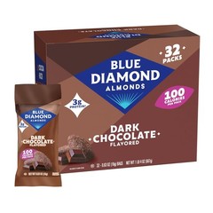 Dark Chocolate Cocoa Dusted Snack Nuts, 100 Calorie Packs, Pack of 1, 32 Coun…