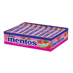 Mentos Strawberry FlavorCandy Stick Pack BreathMints Pack Of 18 + Free Shipping