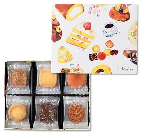 Colombin Anniversary Fours Secs Assorted Cookies 19 pieces Japan