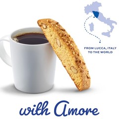 Originali Classic Almond Biscotti Cookies – Individually Wrapped Italian Coffee