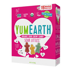 Yumearth Valentine Organic Sour Littles Chewy Candy – Allergy Friendly (Top 9 Fr