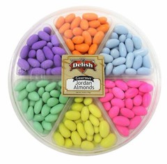 Jordan Almond Gift Tray by Its Delish (Assorted Pastel Colors, Large 6 Section)