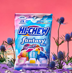 Hi Chew Candy Fantasy Mix – Rainbow Sherbet, Blue Hawaii, and Blue Raspberry 3oz