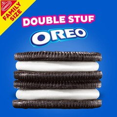 OREO Double Stuf Chocolate Sandwich Cookies, Party Size, 24.95 oz package