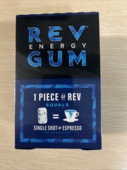 REV Gum Caffeine Energy Gum – Polar Mint – 60mg Caffeine – 12 Packs 72 Count
