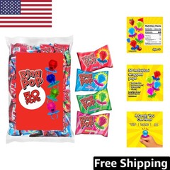 50-Count Individually Wrapped Lollipops – Assorted Flavors for Parties