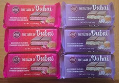 Dubai Chocolate Bar Filled w/Strawberry Cream & Coconut Cream & Kataifi 3.17 oz