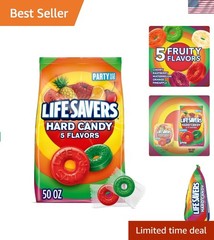 5 Flavors Hard Candy 50 oz Party Bag – Perfect Summer Road Trip Essential