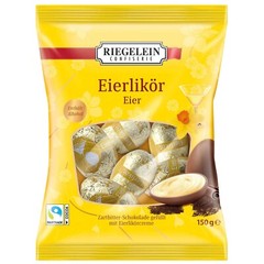Riegelein chocolate Easter Eggs with EGGNOG filling (Eierlikor) 150g FREE SHIP