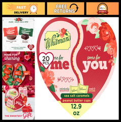 Valentine’s Day Heart Chocolate Gift Box – Milk & Dark Chocolate, 12.9 oz, Best