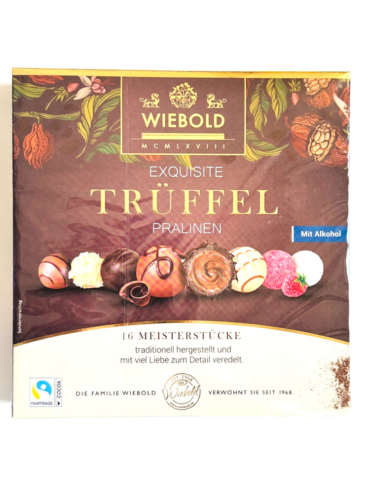 WIEBOLD Exquisite praline TRUFFLES 1 box -Made in Germany-FREE SHIPPING
