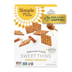 Honey Cinnamon Seed & Nut Flour Sweet Thins, Paleo Friendly & Delicious Sweet Th