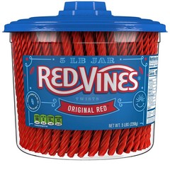 Red Vines Original Red Twists Candy 5 lb Tub Soft Chewy Licorice Party Snack