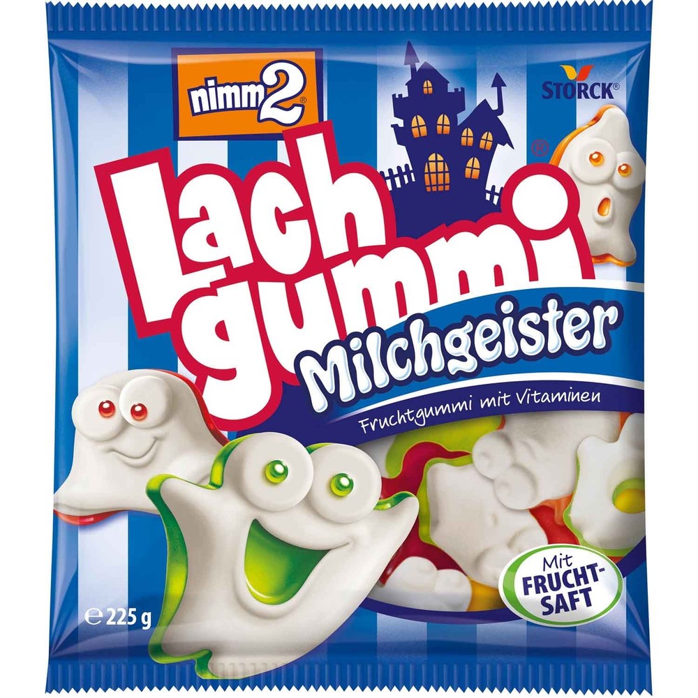 Storck Nimm2 Gummies MILKY Ghost gummies -225g -FREE SHIP