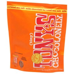 Tony`s Chocolonely Caramel Sea Salt Milk Chocolate 4.44 OZ Pack Of 1