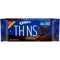 BestBy05/26 OREO Thins Chocolate Ganache Creme Sandwich Cookies 10 Count