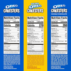 Cakesters Soft Snack Cakes Variety Pack, 3-5 Count Packs (15 Total Snack Packs,