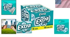 EXTRA Polar Ice Sugarfree Gum, 15 Sticks (Pack of 10)