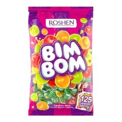 Bim Bom Hard Candy, 2.2 Lbs, Assorted Fruit & Berry Filled Candies, Individua…