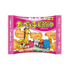 Japan Biscuit Gimbis Tabekko Animal Biscuit Butter Flavor 23g×8 bags