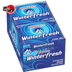 WRIGLEY’S Winterfresh Chewing Gum Bulk Pack, 15 Stick (Pack of 10)