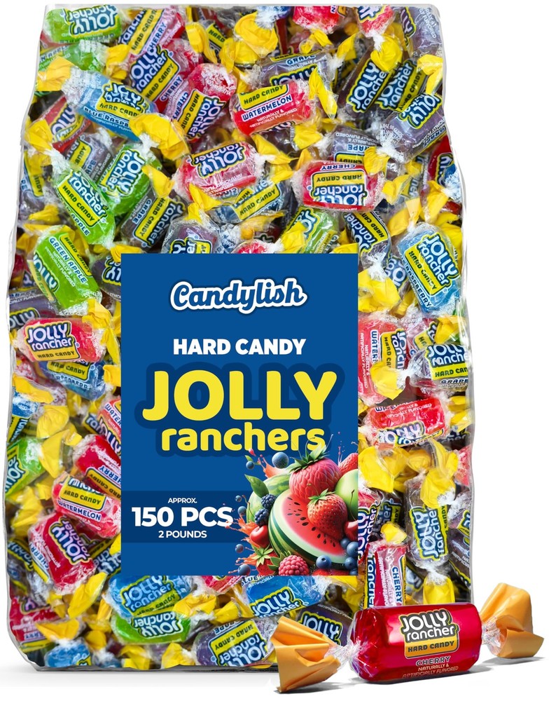 Jolly Ranchers Hard Candy Assorted – 2 LB Bulk Bag (Approximately 150 Medium