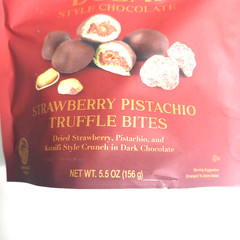 NEW Dubai Style Dark Chocolate Strawberry Pistachio Truffle Bites-lot of 2