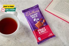 CADBURY DAIRY MILK Fruit & Nut Milk Chocolate Candy Bar 3.5 oz Yummmmmm