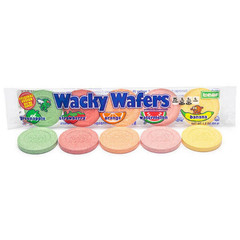 Wacky Wafers 6 Pack Retro Candy Discs Assorted Fruit Flavors SHIPS FREE