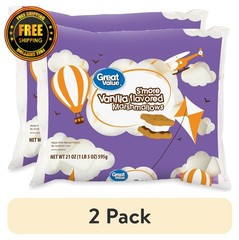 (2-Pack) Great Value S mores Vanilla Marshmallows, 21 oz Each
