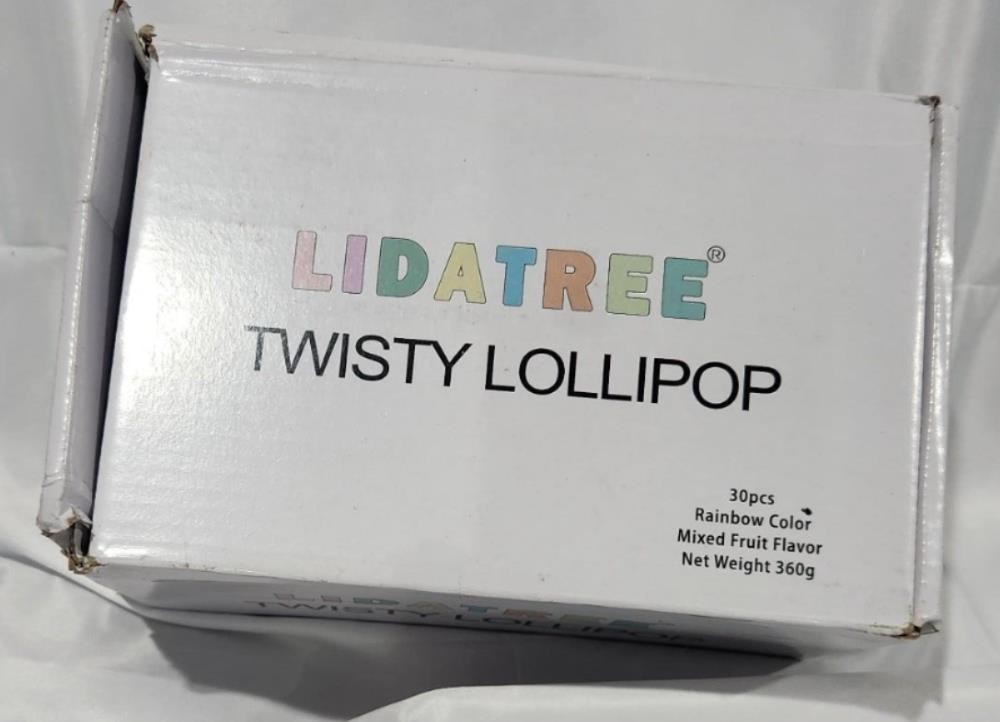 Twisty Lollipop, Rainbow Twist Lollipops Individually Wrapped Bulk 30pk BB 8/25