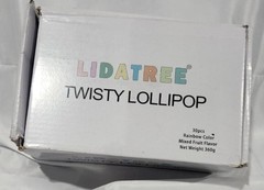 Twisty Lollipop, Rainbow Twist Lollipops Individually Wrapped Bulk 30pk BB 8/25