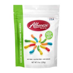 World’S Best Sour Mini Neon Gummi Worms | 4.5Lbs of Candy | 5 Super Sour Flavors