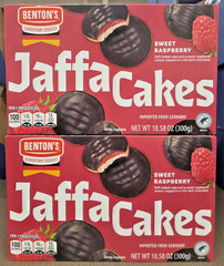 Benton’s Jaffa Cakes Zingy Raspberry 10.58oz 300g (2 Boxes)