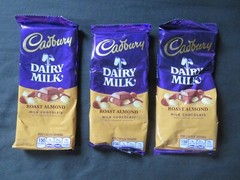 (3) Cadbury Dairy Milk Roast Almond Milk Chocolate Candy Bar 3.5 Oz Each ^5