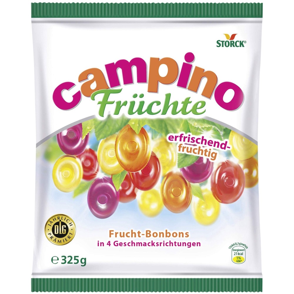 Storck hard candies CAMPINO Multi Fruit 325g -Made in Germany-FREE SHIPPING