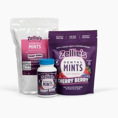 Zellie’s |100% Xylitol Sugar Free Cherry Berry Breath 250 Count (Pack of 1)