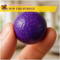 PURPLE GUMBALLS GRAPE FLAVORED 1in ~ Juicy grape fun ~ 3LB – 48OZ ~ SHIPS FREE