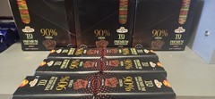 3 pack 100g Premium Dark Chocolate. Golden Tree chocolate. 90% Dark chocolate.
