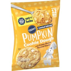 3 Pack Pillsbury Pumpkin Cookie Dough Cream Cheese Chunks Limited Edition 14 Oz