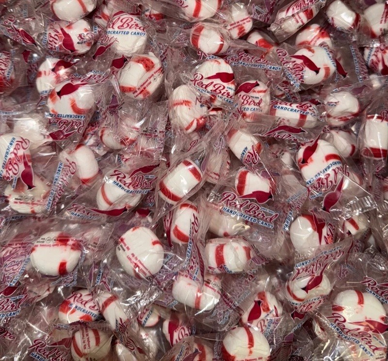 Red Bird Soft Mint Peppermint Puffs, Bulk & Delicious Hard Candy (2 Pounds)
